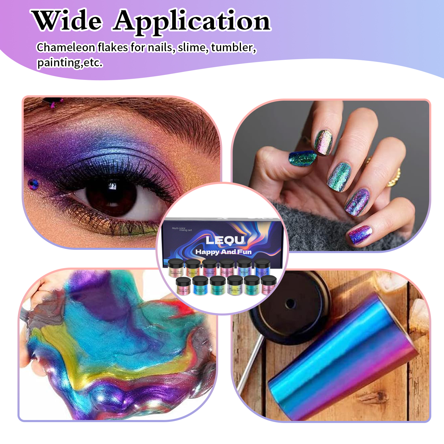 1 Set Chameleon Powder Nail Ch - Resin Glitter Pack reseña y precio