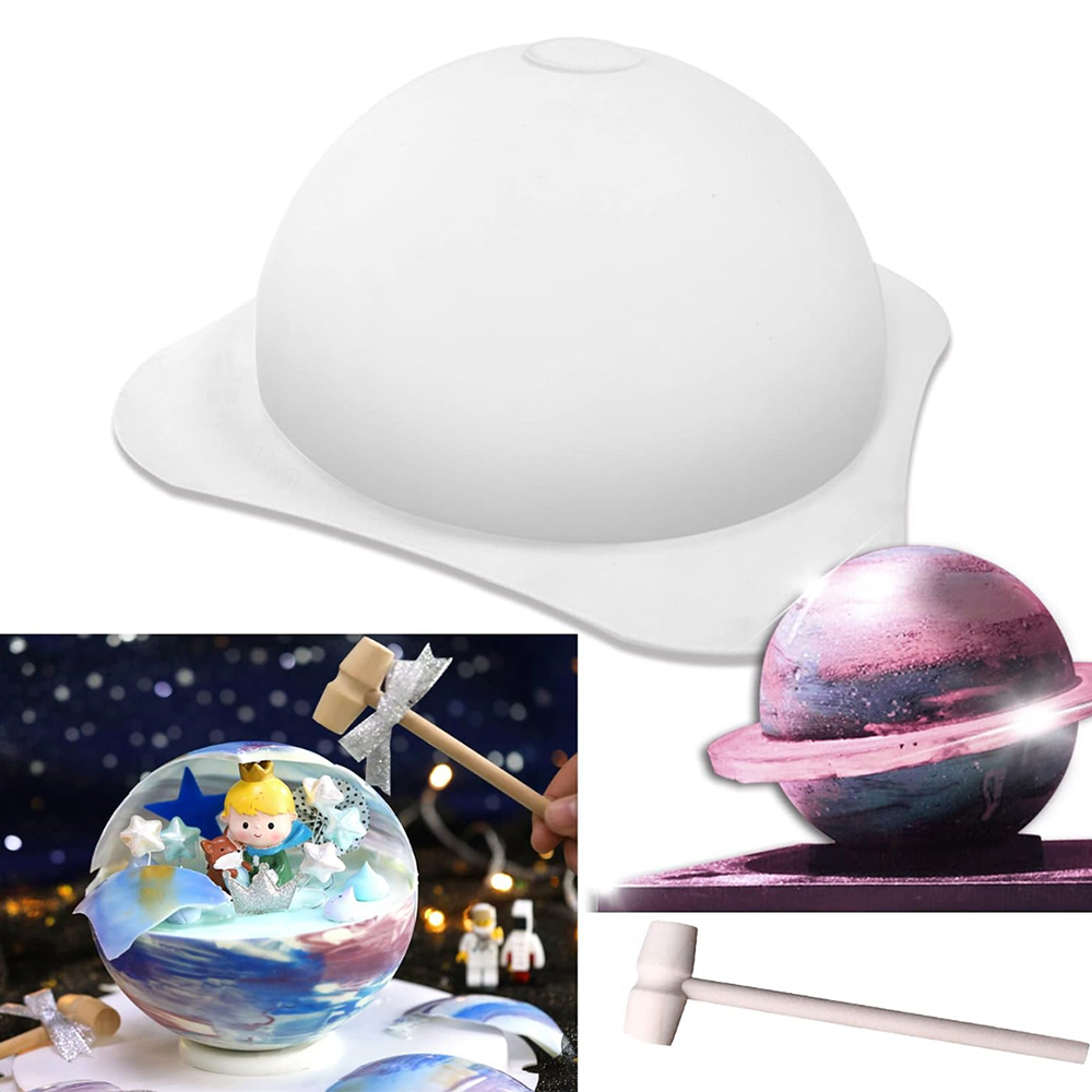 1/3pcs Large Silicone Hemisphe - Coaster Mold Round reseña y precio