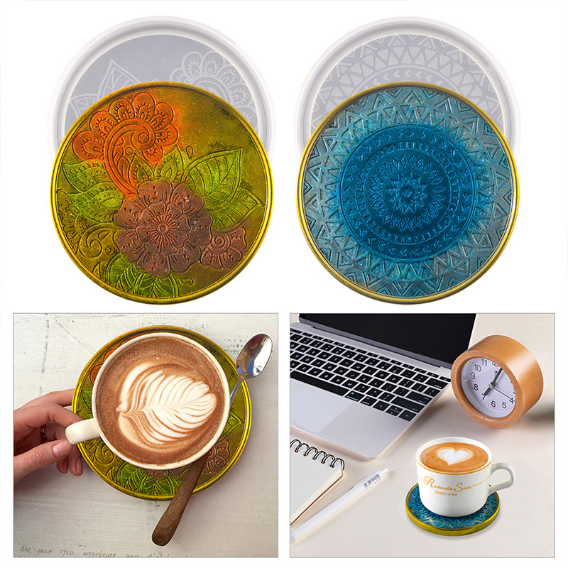 Flower Coaster Silicone Mold E - Coaster Mold Round reseña y precio