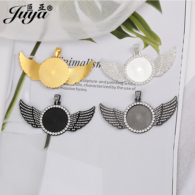 5PCS Blank Wings Pendant Setti - Bezels Set Pendant reseña y precio
