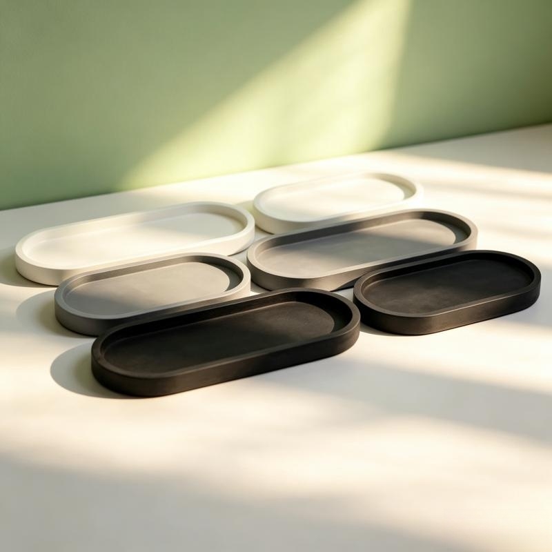 Oval Shape Plaster Storage Tra - Serving Tray Mold reseña y precio