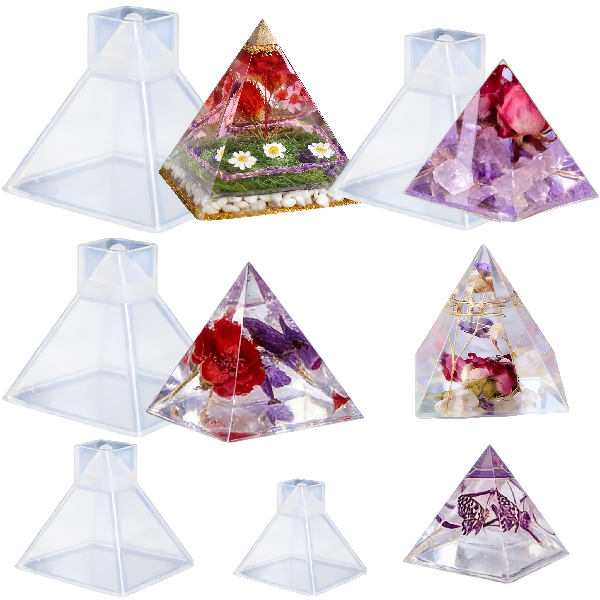 5pc- Pyramid resin molds of va - Resin Jewelry Kit reseña y precio