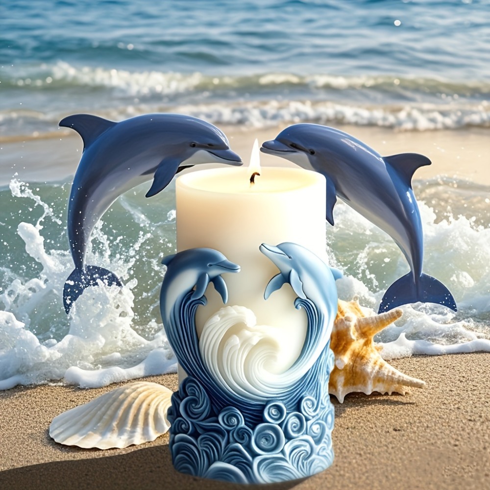 Ocean Theme Silicone Candle Mo - Resin Ocean Wave Mold reseña y precio