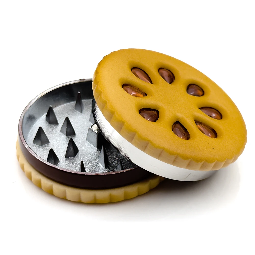 Cookie Metal Grinder Shape 55m - Dried Flower Bulk reseña y precio