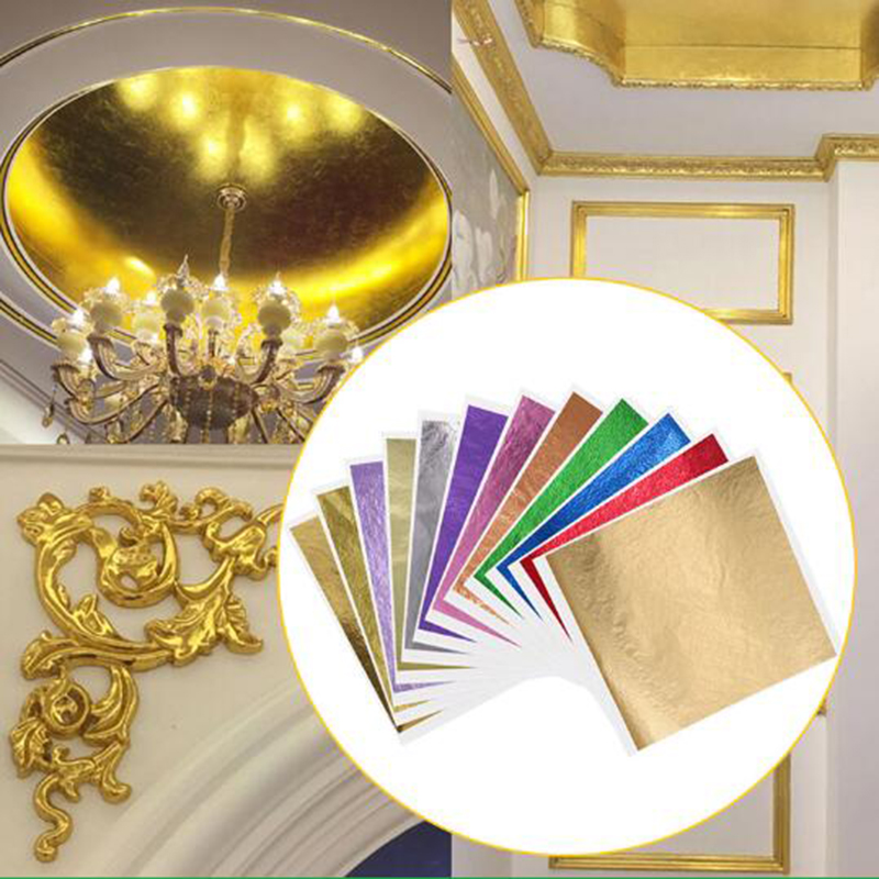 1000pcs/pack 13cm Leaf Sheets  - Gold Foil Flakes reseña y precio