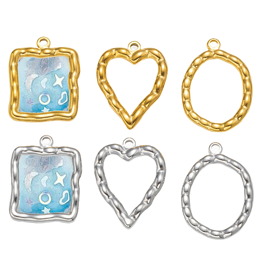 5pcs Stainless Steel Heart Rou - Resin Crafts Diy reseña y precio