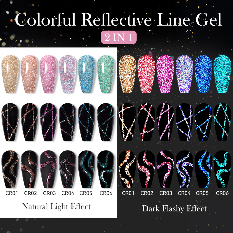 LILYCUTE 6Pcs/Set 5ml Reflecti - Resin Glitter Pack reseña y precio