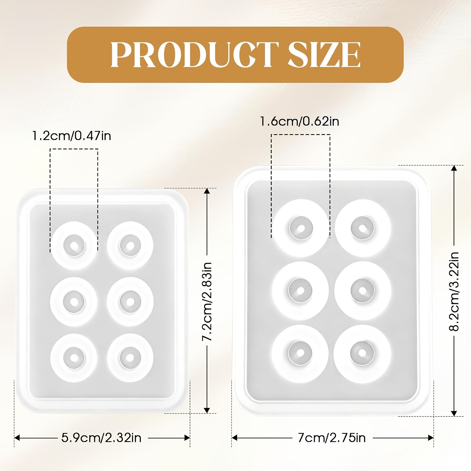 Two perforated spherical silic - Resin Jewelry Kit reseña y precio