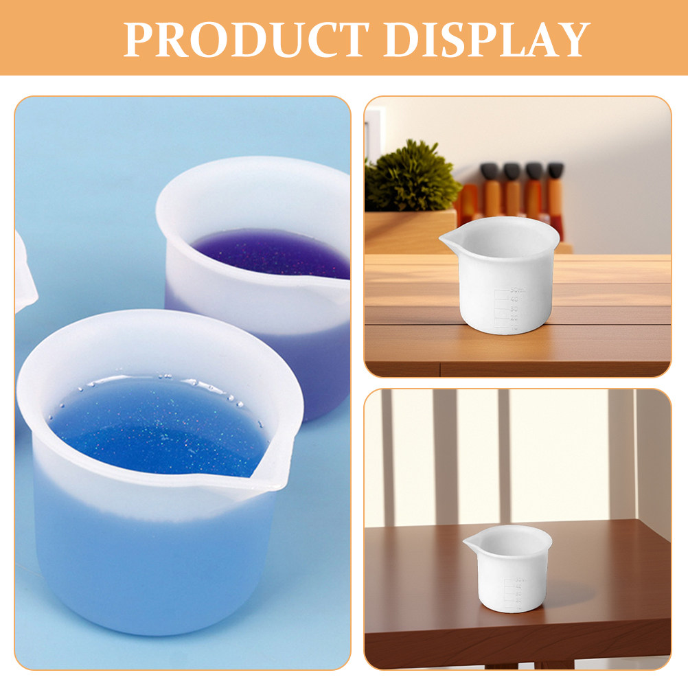 3Pcs 50Ml Silicone Measuring C - Mixing Cup Silicone reseña y precio