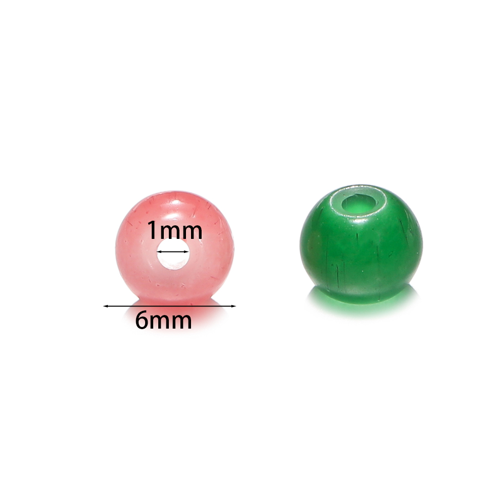 30/50pcs 6mm Glass Round Beads - Resin Craft Material reseña y precio