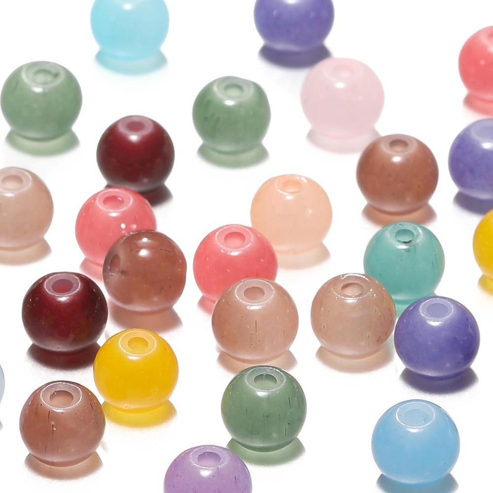 30/50pcs 6mm Glass Round Beads - Resin Craft Material reseña y precio