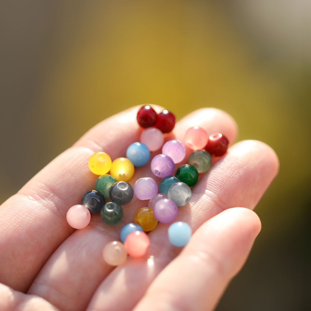 30/50pcs 6mm Glass Round Beads - Resin Craft Material reseña y precio