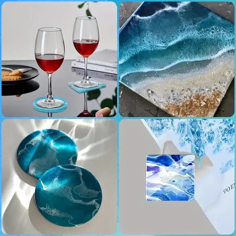 5Pcs/Set DlY Epoxy Resin Cup C - Serving Tray Mold reseña y precio