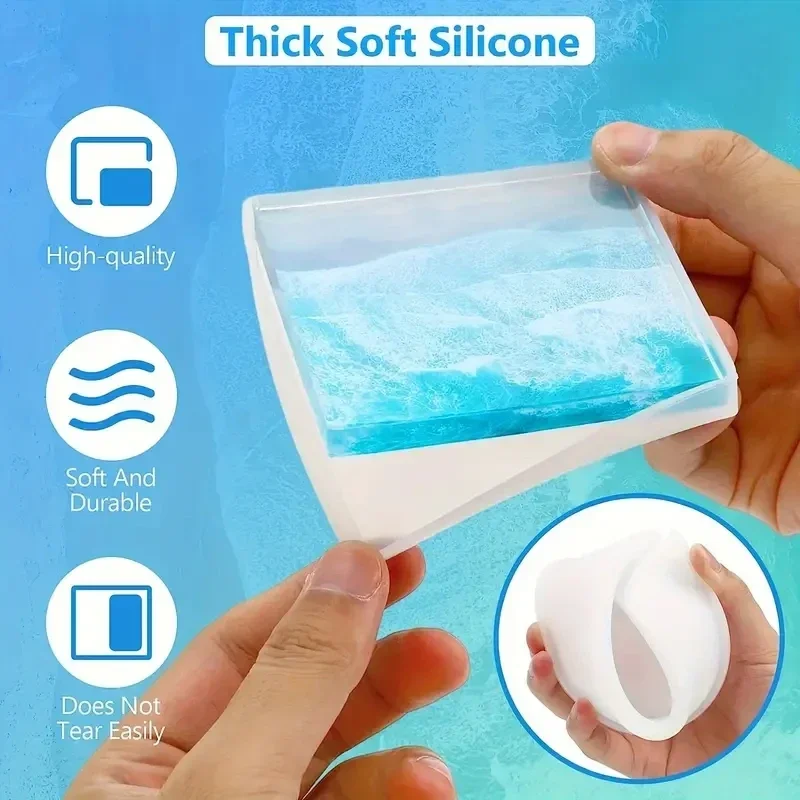 5Pcs/Set DlY Epoxy Resin Cup C - Serving Tray Mold reseña y precio