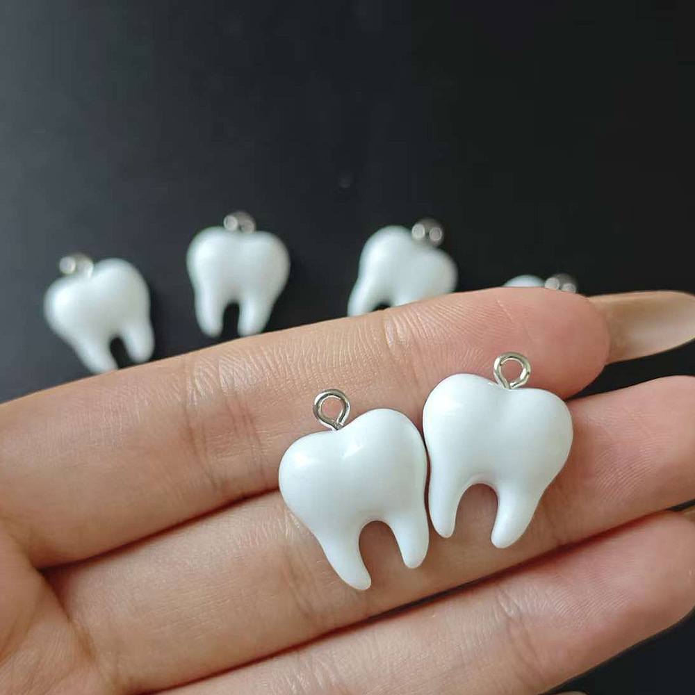 10pcs Cute White Teeth Resin P - Resin Craft Projects reseña y precio
