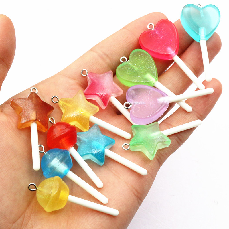 10pcs Mixed Colors Resin Cute  - Flower Preservation Resin reseña y precio