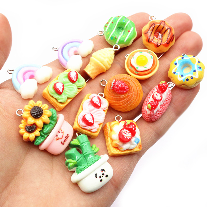 10pcs Mixed Colors Resin Cute  - Flower Preservation Resin reseña y precio