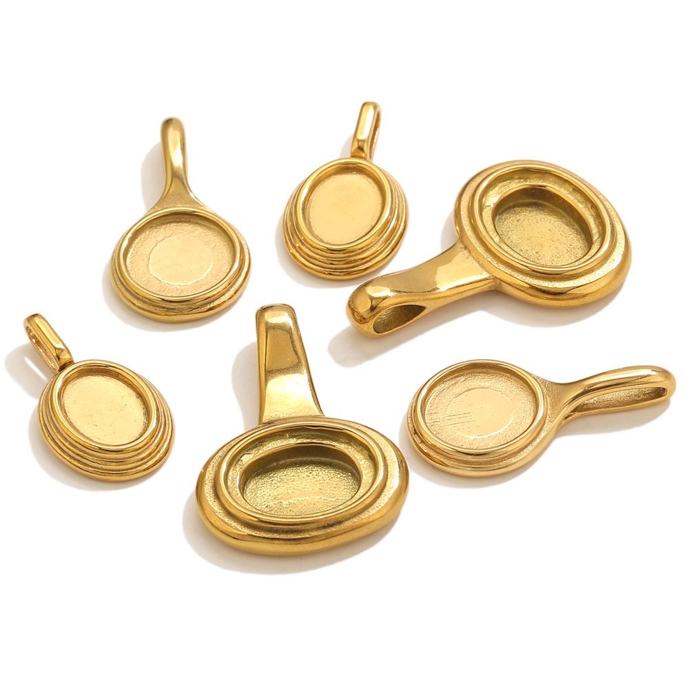 5pcs Stainless Steel Round Ova - Resin Crafts Diy reseña y precio