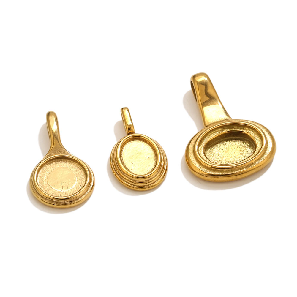 5pcs Stainless Steel Round Ova - Resin Crafts Diy reseña y precio