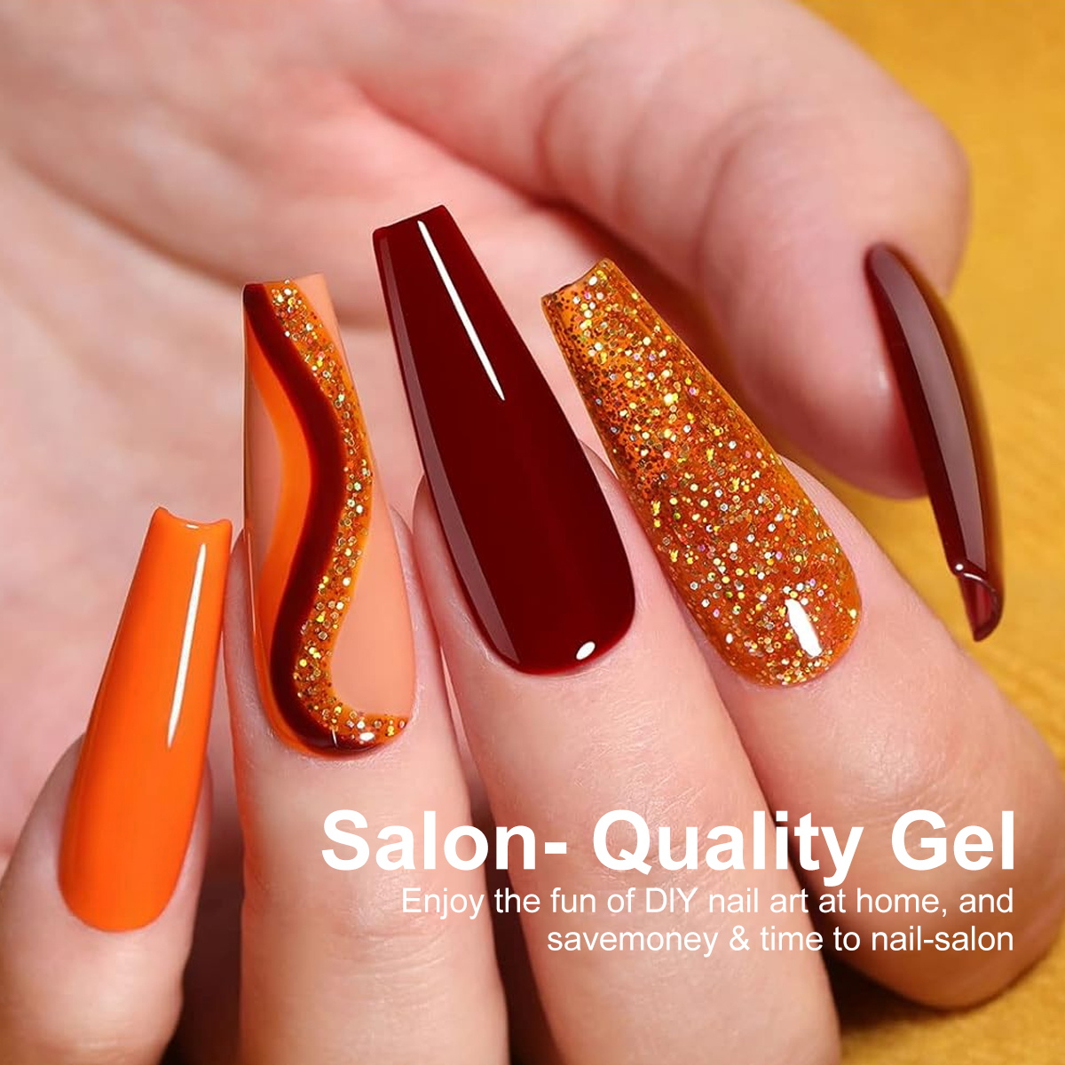 LIMEGIRL 18 PCS Gel Nail Polis - Resin Glitter Pack reseña y precio