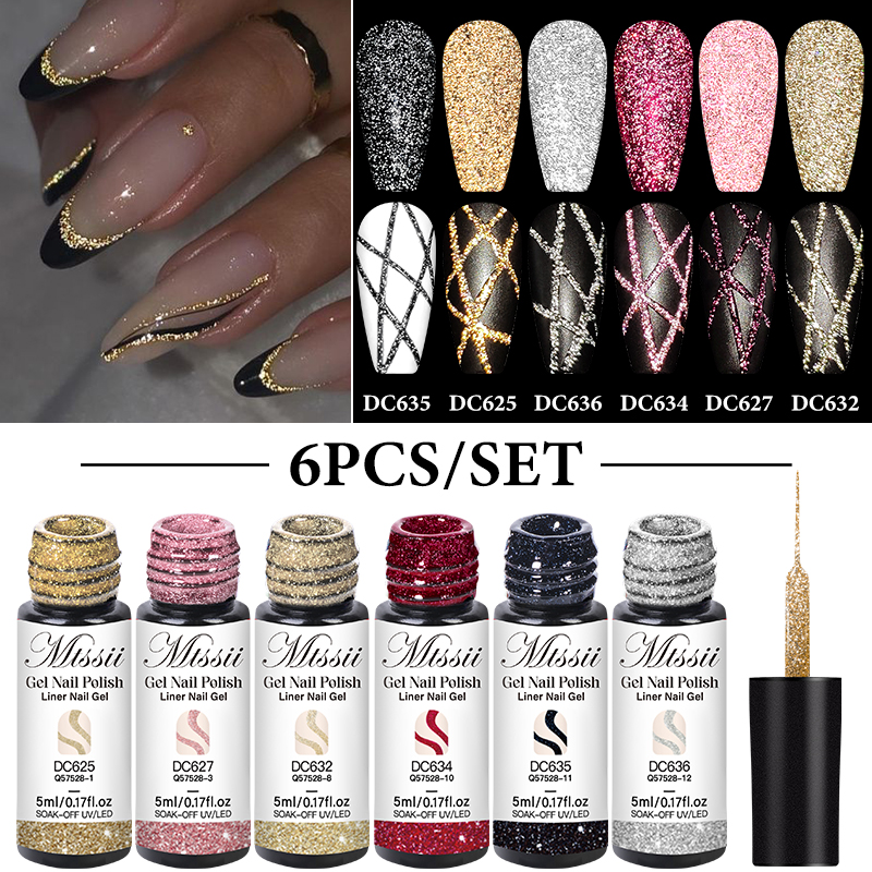 2/4/6pcs Reflective Glitter Li - Resin Glitter Pack reseña y precio