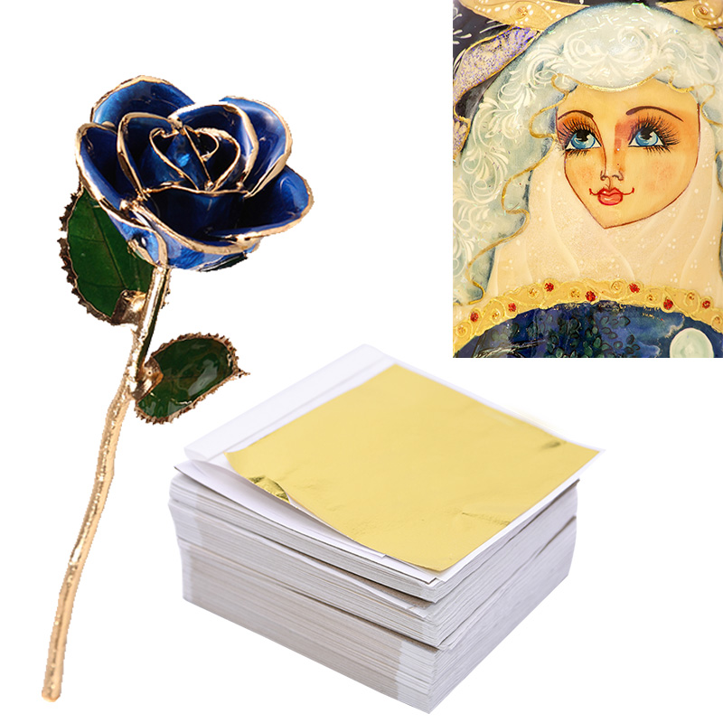100pcs Imitation Gold Sliver L - Gold Foil Flakes reseña y precio