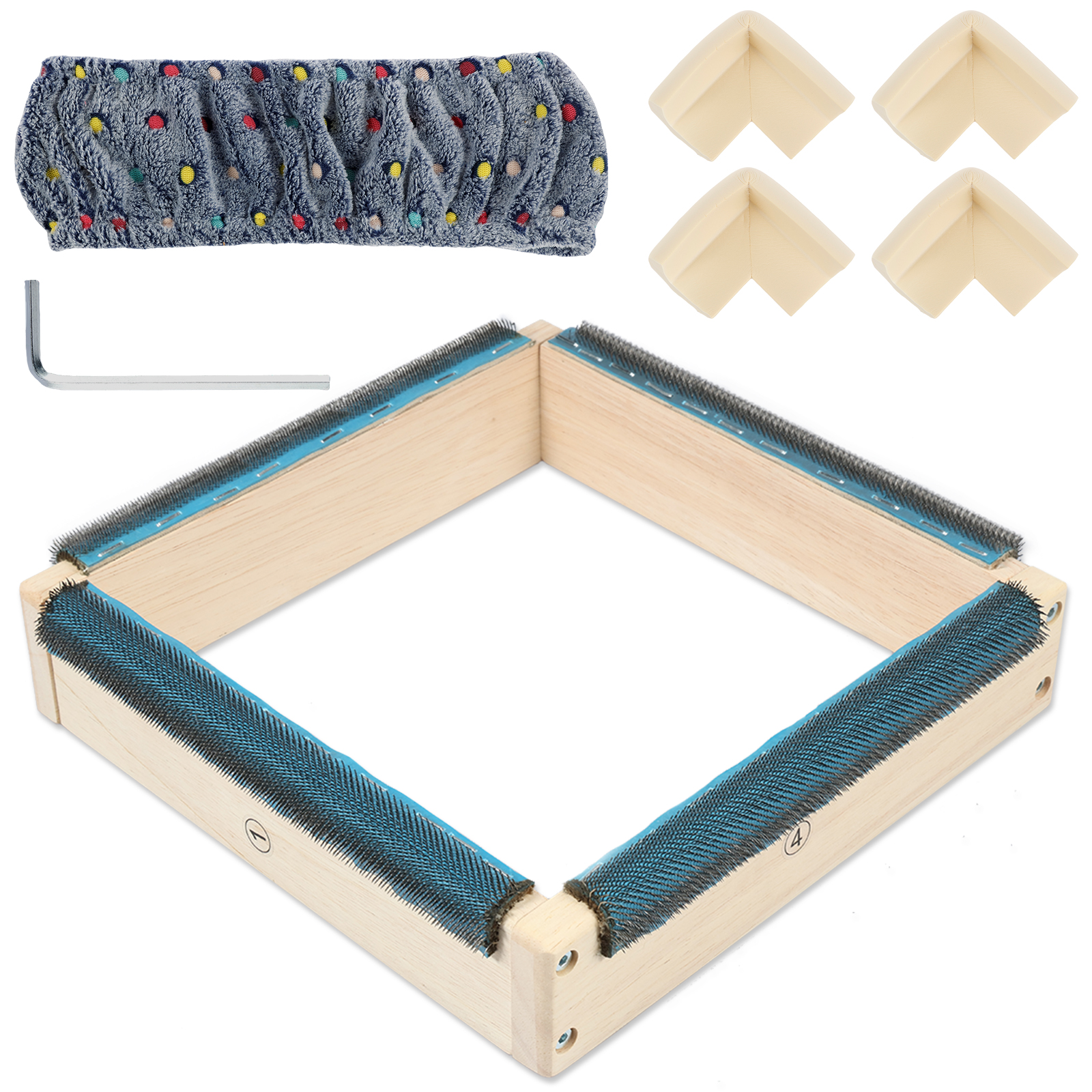 Punch Needle Frame Square Embr - Wood Ring Blank reseña y precio