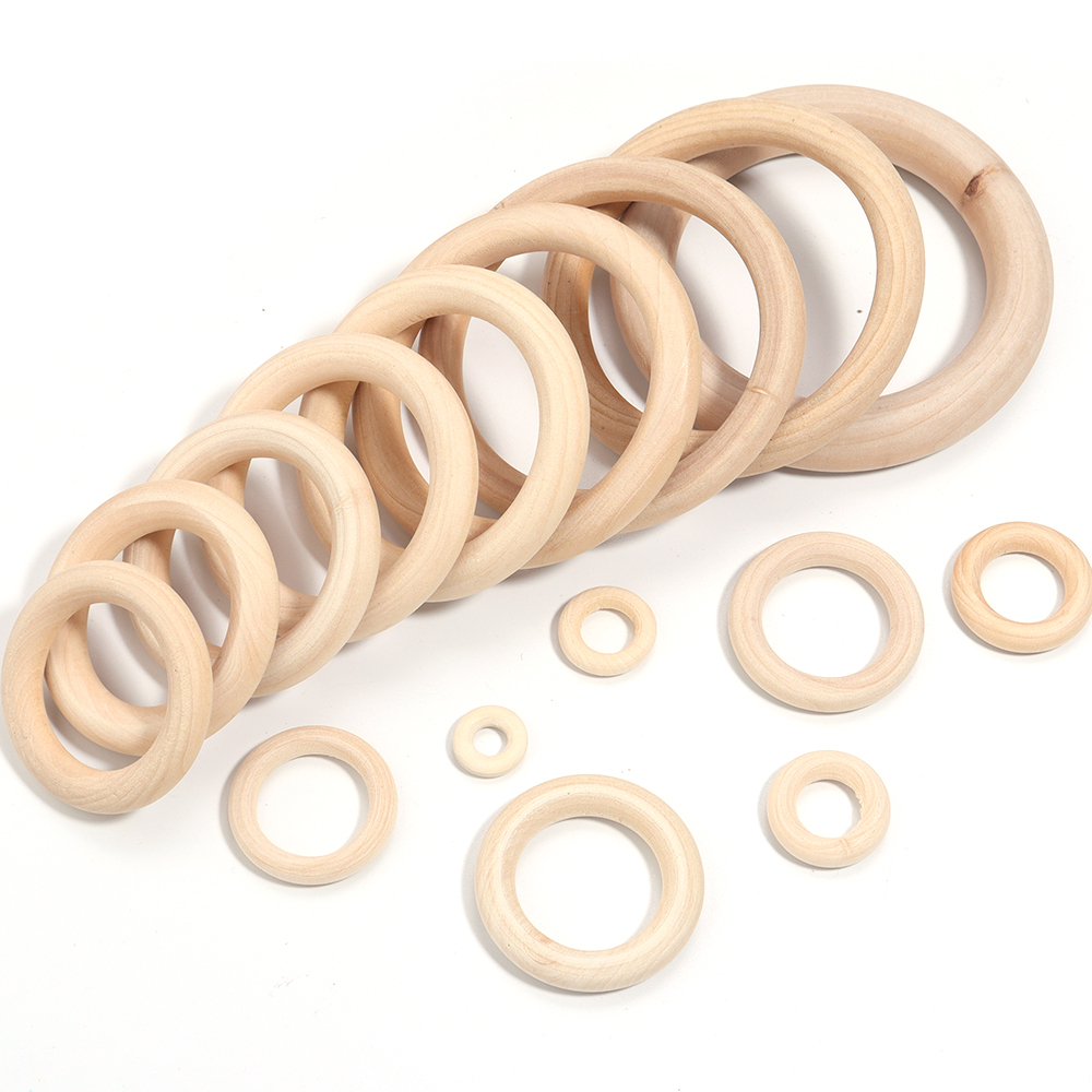 Unfinished Solid Wooden Rings  - Wood Ring Blank reseña y precio