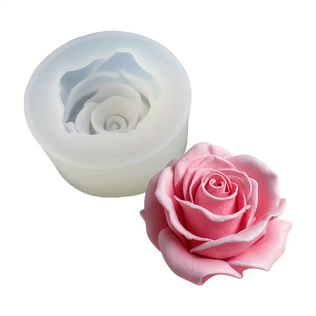 1 Rose Silicone Candle Mold -  - Flower Preservation Resin reseña y precio