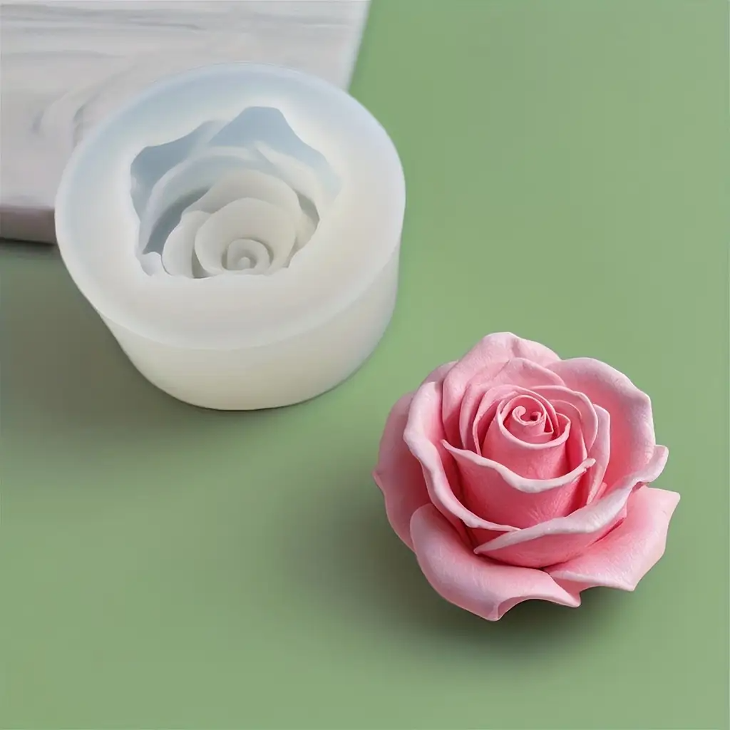1 Rose Silicone Candle Mold -  - Flower Preservation Resin reseña y precio