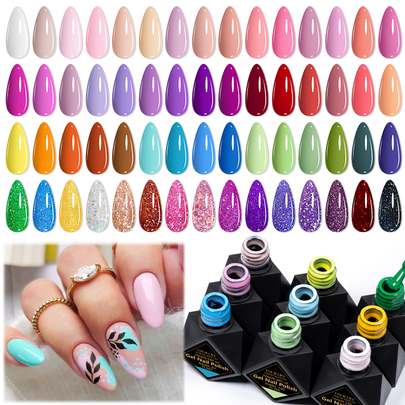 6Pcs/Set 10ML Gel Nail Polish  - Resin Glitter Pack reseña y precio