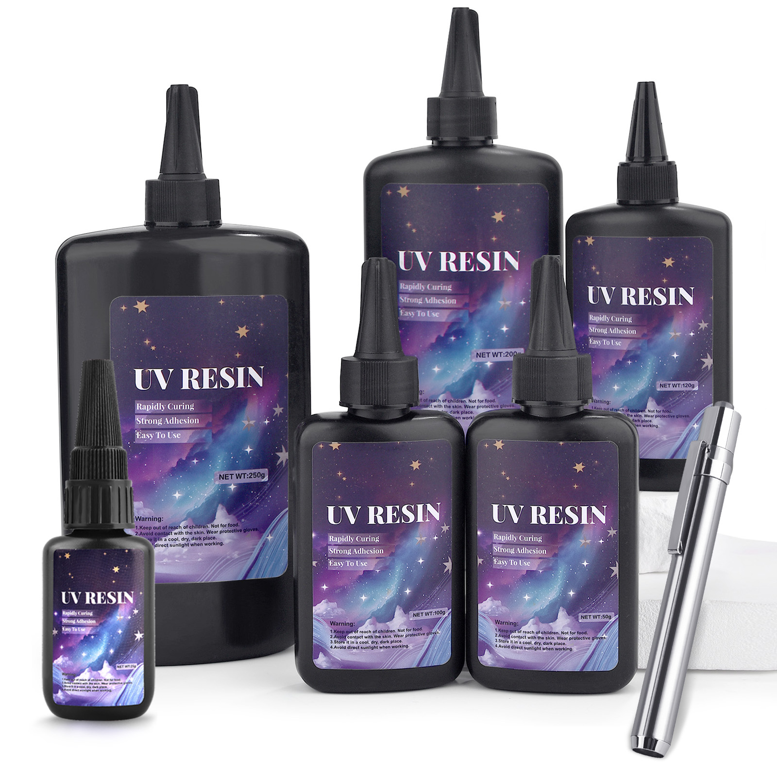 25/50/100/120/200/250g UV Fix  - Epoxy Uv Resin Kit reseña y precio
