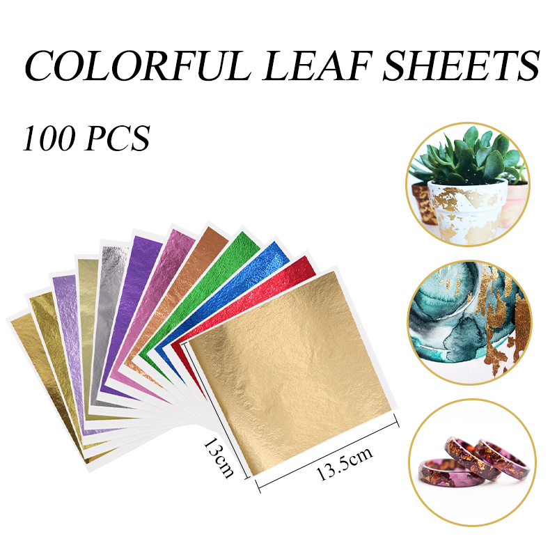 13x13.5cm Black Foil Paper Gol - Gold Foil Flakes reseña y precio