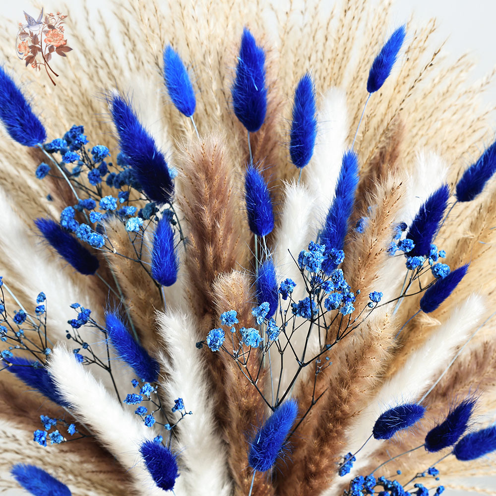 70 Stem Blue Fluffly Rabbit Ta - Dried Flower Bulk reseña y precio