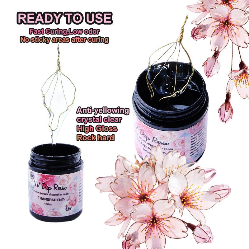 100ml UV DIP Resin Glue For Wi - Flower Preservation Resin reseña y precio