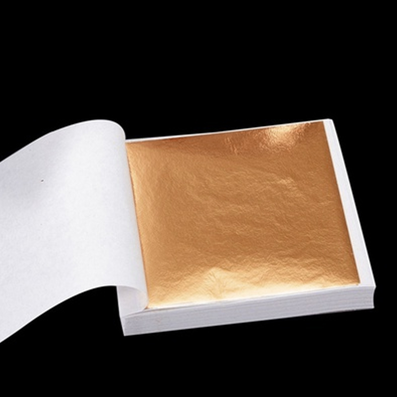 100pcs  Art Craft Design Paper - Gold Foil Flakes reseña y precio