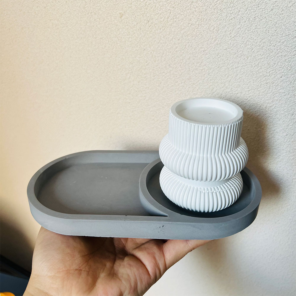 Oval Storage Tray Concrete Mol - Serving Tray Mold reseña y precio