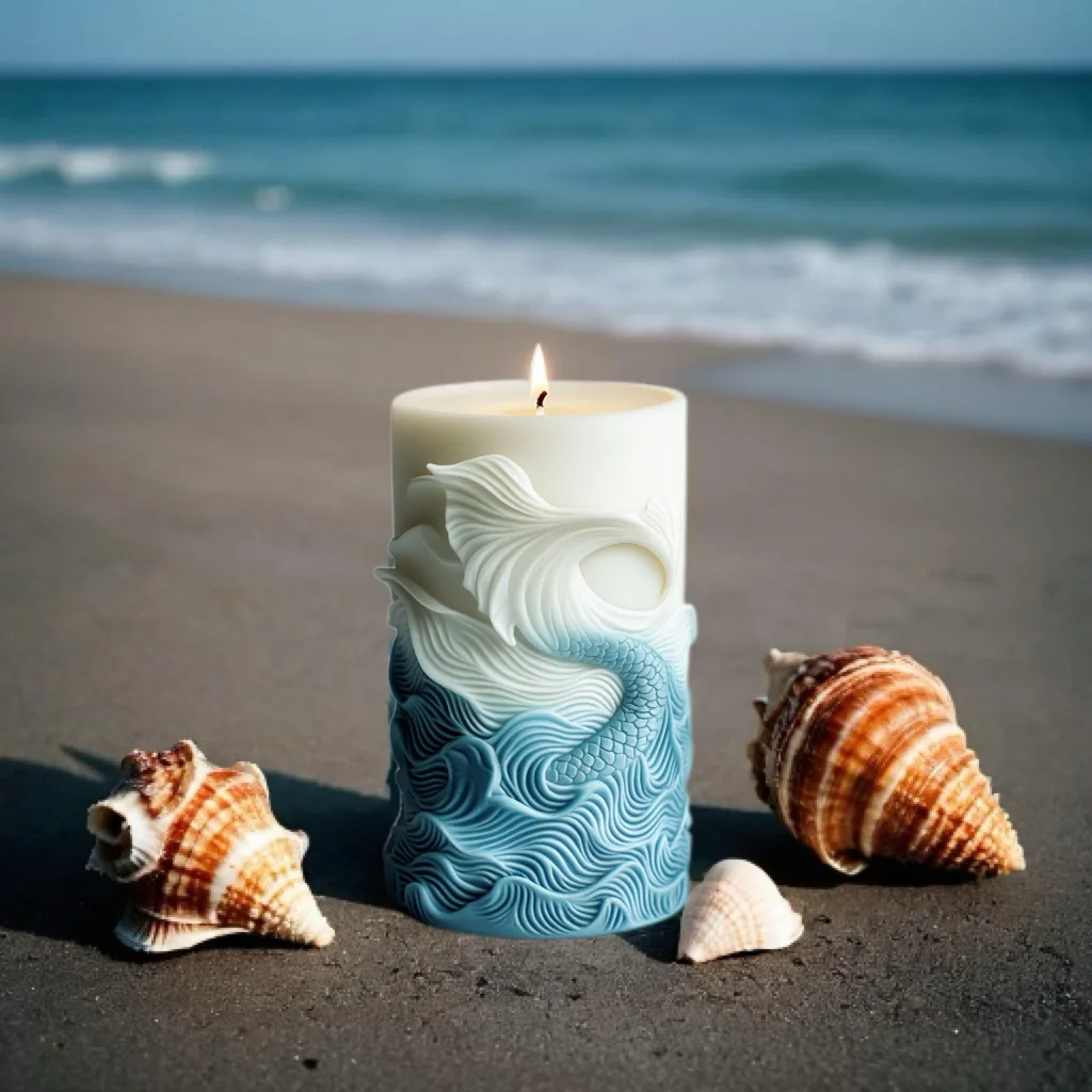 2024 ocean wave foam cylindric - Resin Ocean Wave Mold reseña y precio