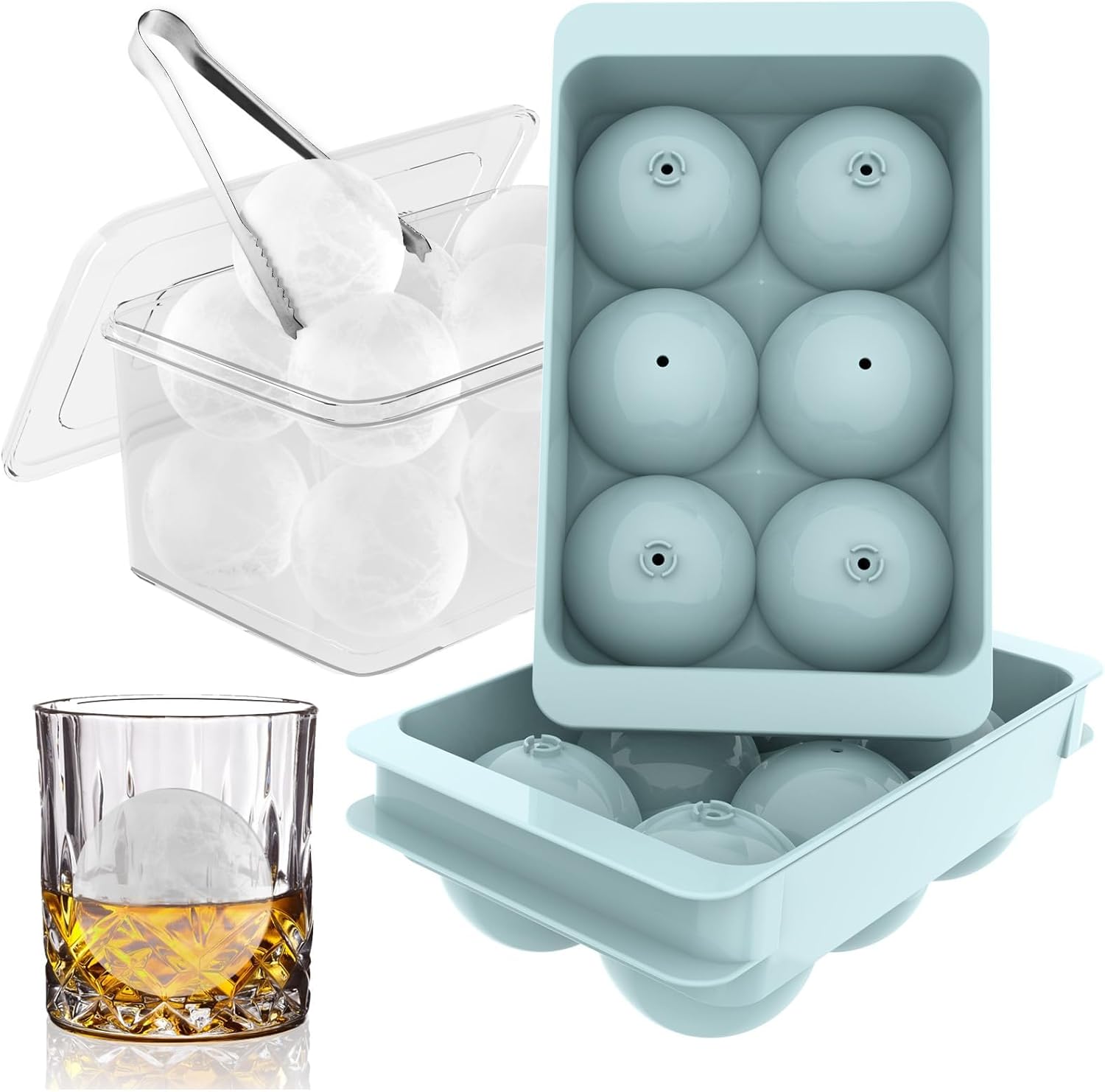 Large Round Ice Cube Trays for - Coaster Mold Round reseña y precio