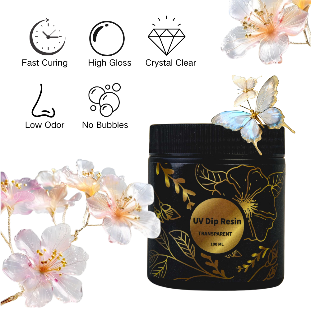 UV DIP Resin Glue Set 50/100ml - Flower Preservation Resin reseña y precio