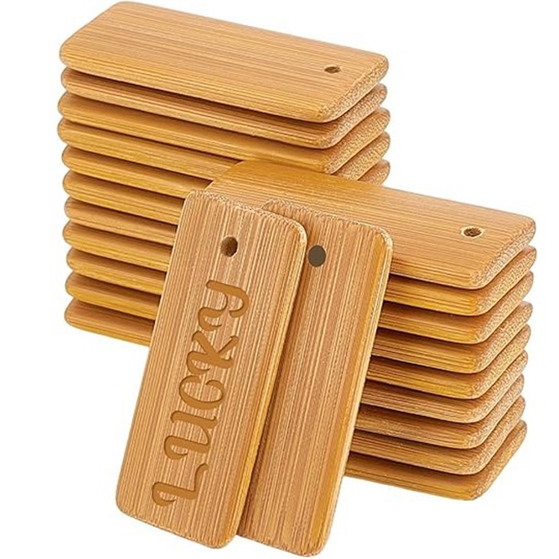 50pcs Wooden Tags Key Ring Bla - Wood Ring Blank reseña y precio