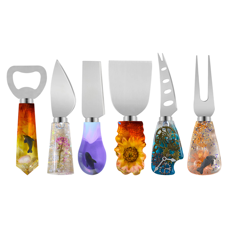 DM379 Knife And Fork Handle Re - Flower Preservation Resin reseña y precio