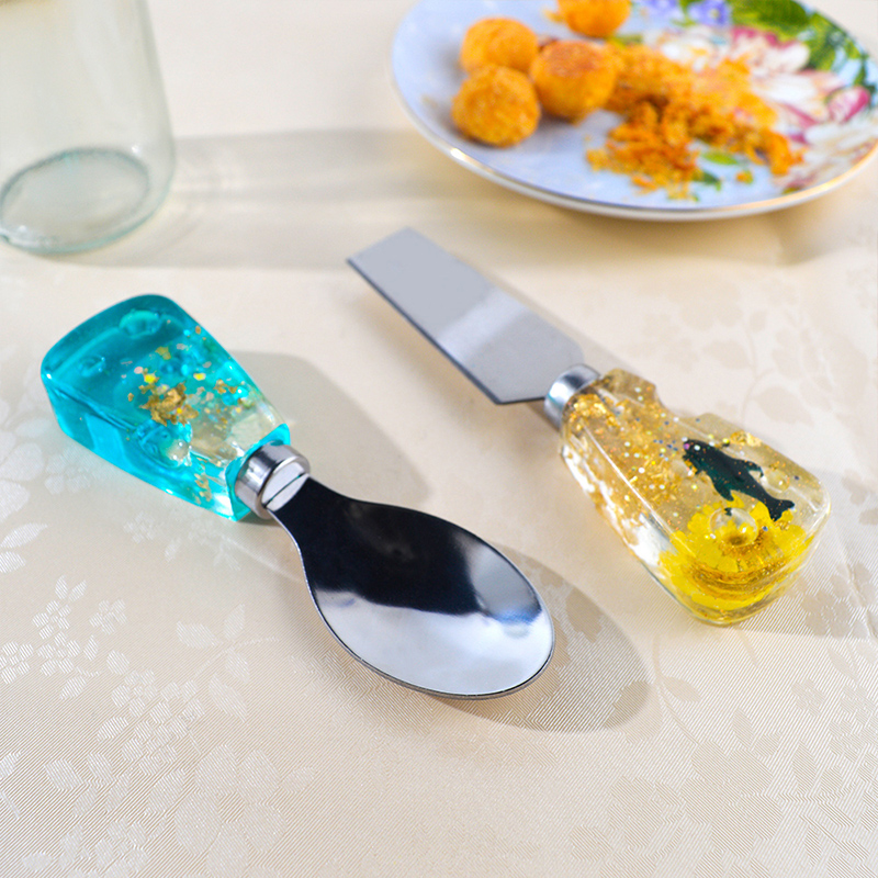 DM379 Knife And Fork Handle Re - Flower Preservation Resin reseña y precio