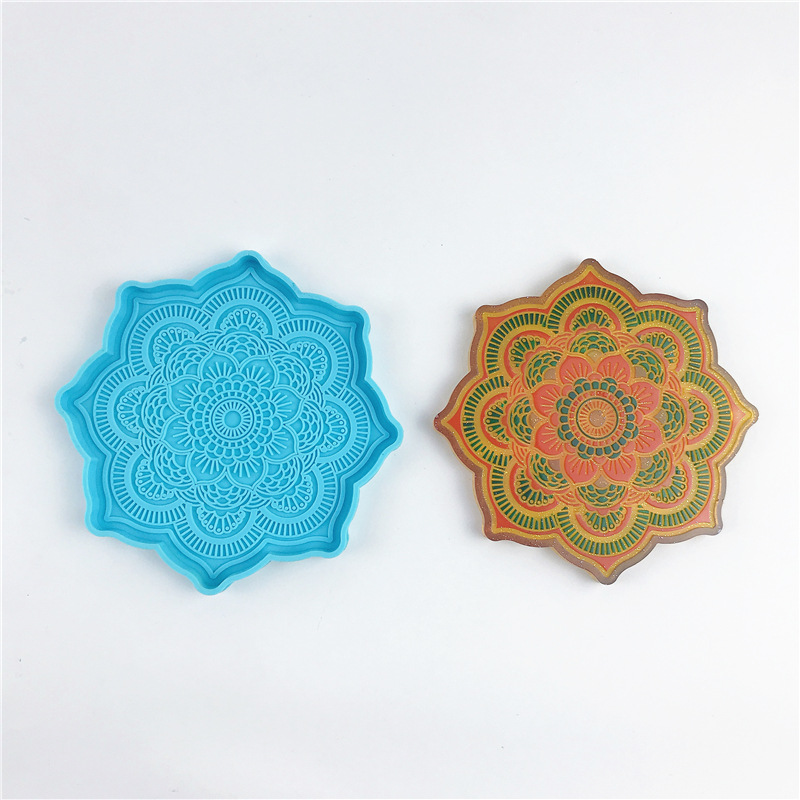 Mandala Coaster Silicone Mold  - Coaster Mold Round reseña y precio