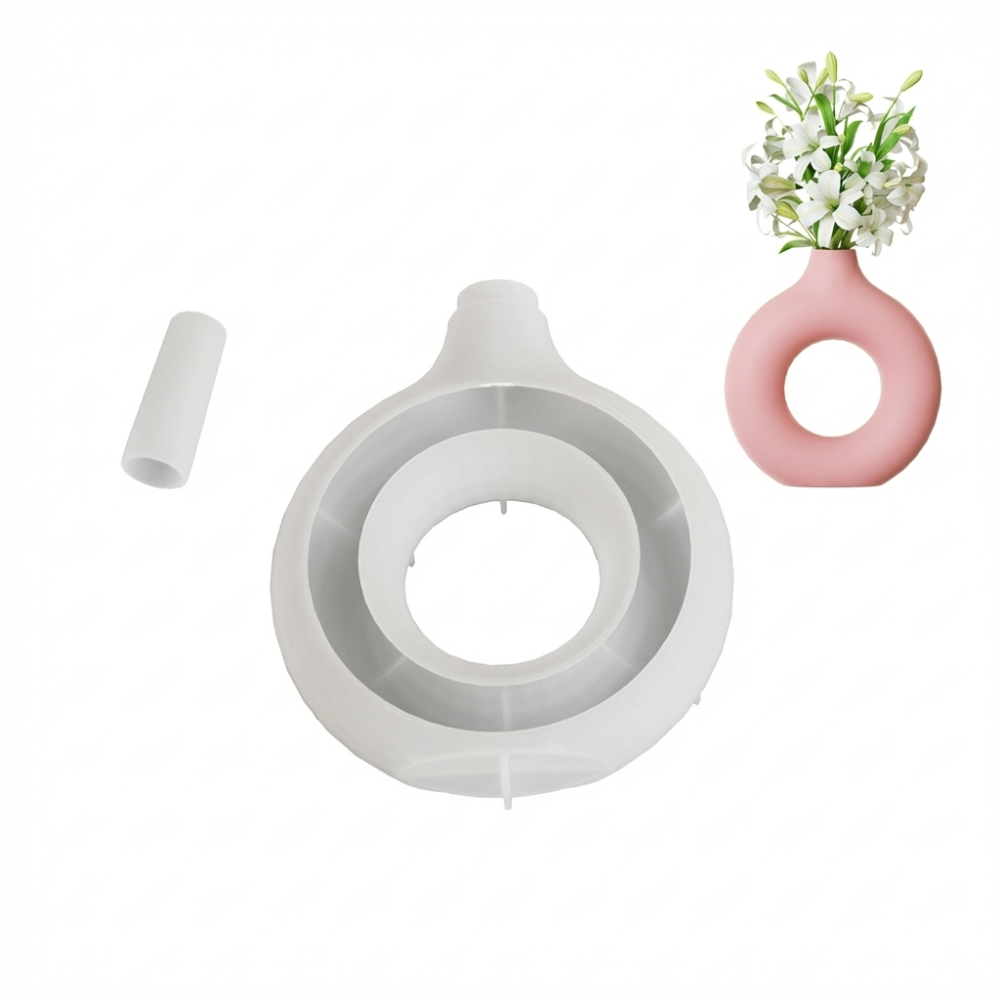 Oval Stripe Silicone Vase Mold - Resin Craft Workshop reseña y precio