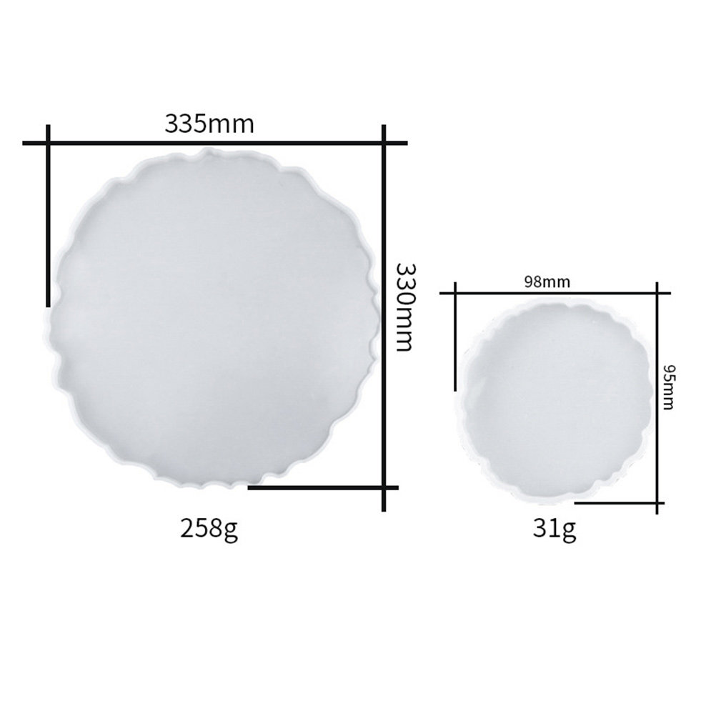 2Pcs Water Crystal Epoxy Resin - Serving Tray Mold reseña y precio