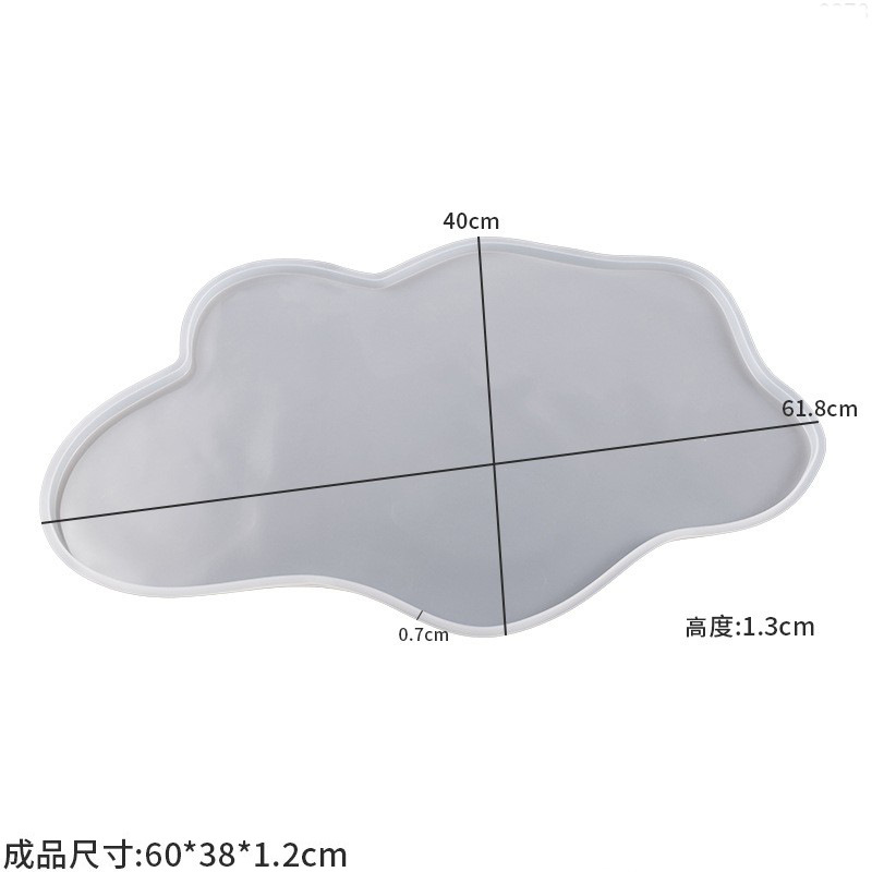 Large 61cm Irregular tray epox - Resin Ocean Wave Mold reseña y precio