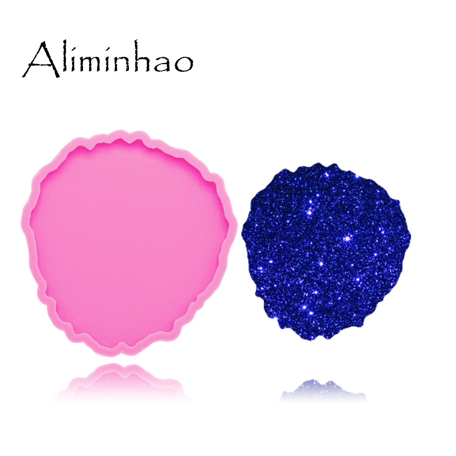 DY0278 Shiny High quality roun - Geode Mold Silicone reseña y precio