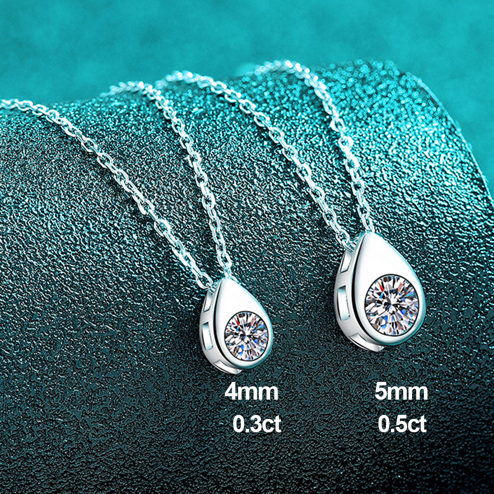 0.3/0.5CT Solitaire Diamond Mo - Bezels Set Pendant reseña y precio