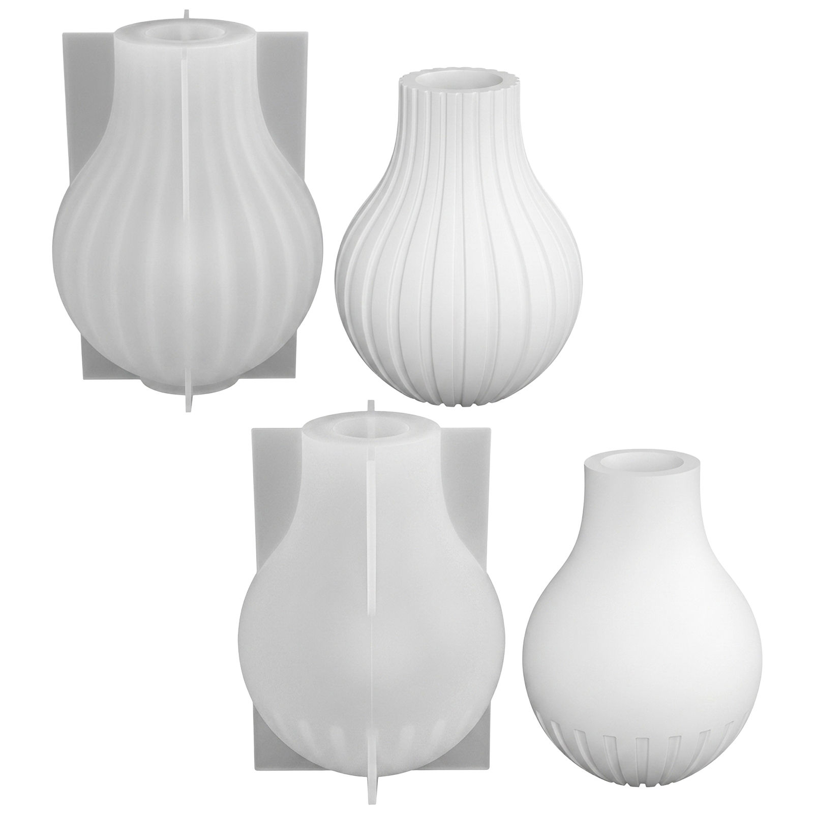 Silicone Vase Mold with Stripe - Resin Craft Ideas reseña y precio